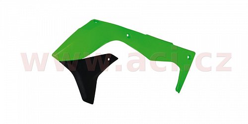 spoilery chladiče Kawasaki, RTECH (zeleno-černé, pár)